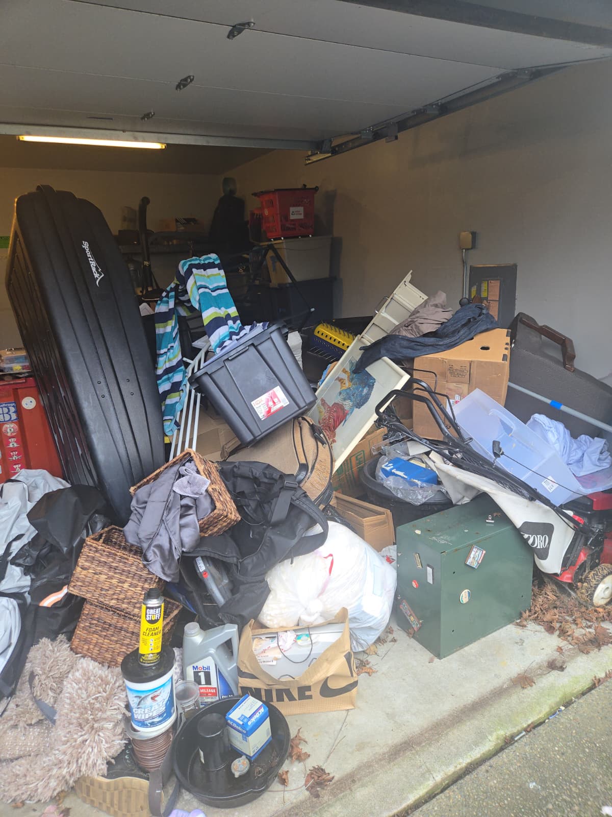 junk ready to be hauled out